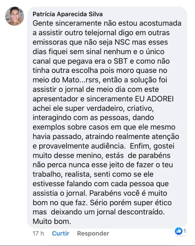 Depoimento de aluno - Print 2